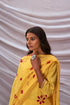 Bandhani Kurta Set With Tassel Embroidery